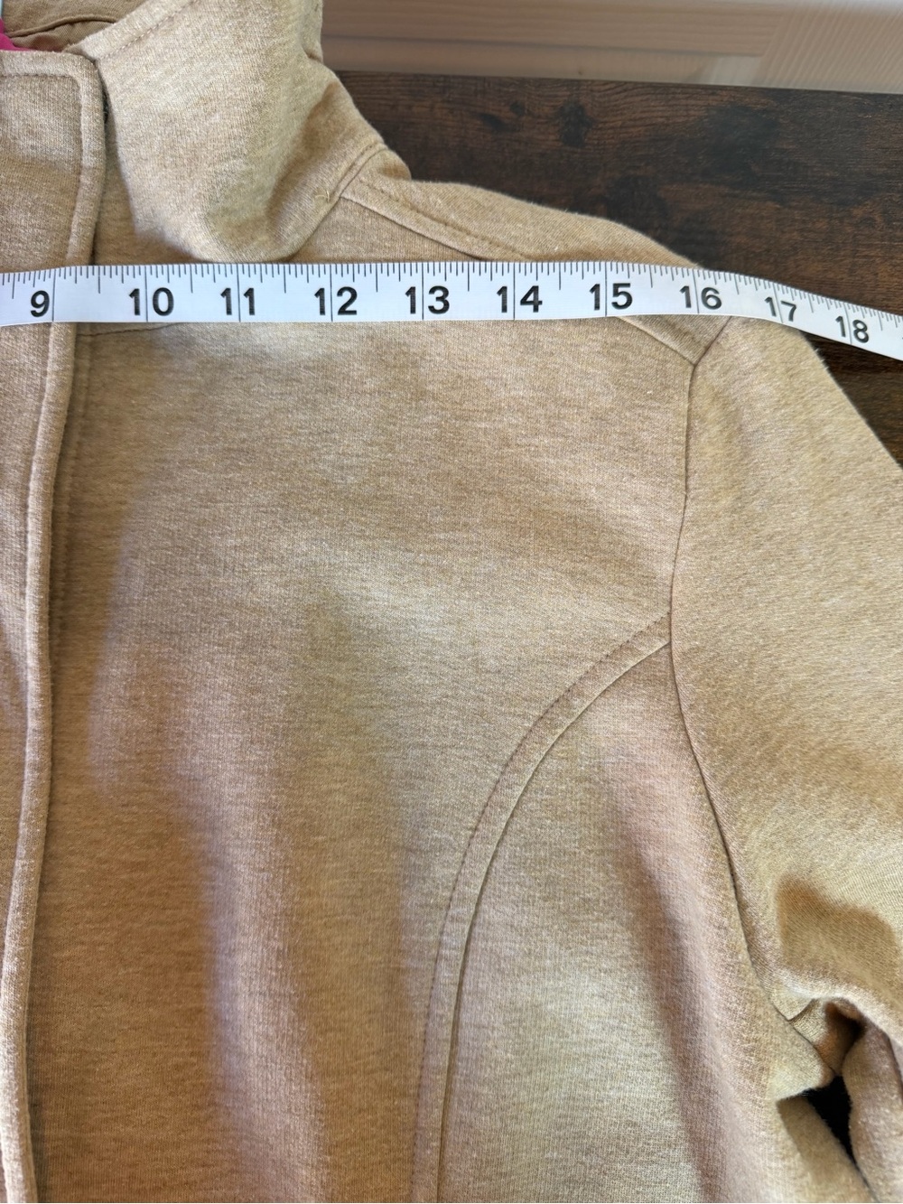 Liz Claiborne Women’s Medium Tan Beige Full Zip Mock Neck Jacket Cotton Blend - Picture 5 of 16